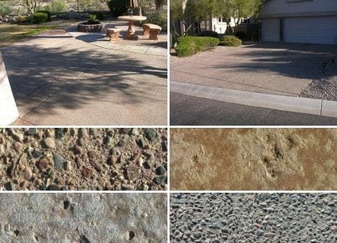 concrete patio pictures. my aggregate/cement patio?