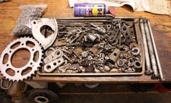 motorcycle parts to be zinc plated