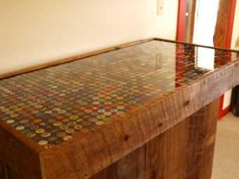 How To Do Bottle Cap Tables And Bartops With Pourable Epoxy