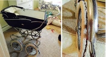 antique pram restoration