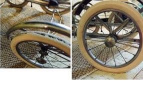 antique baby carriage wheels