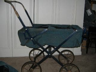 1940s baby carriage