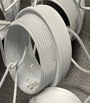 crytals on cadmium plating